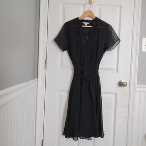 Black Nanette Lepore dress with matching slip